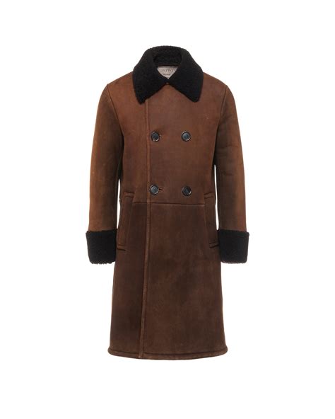 prada sheepskin coat|farfetch Prada coats.